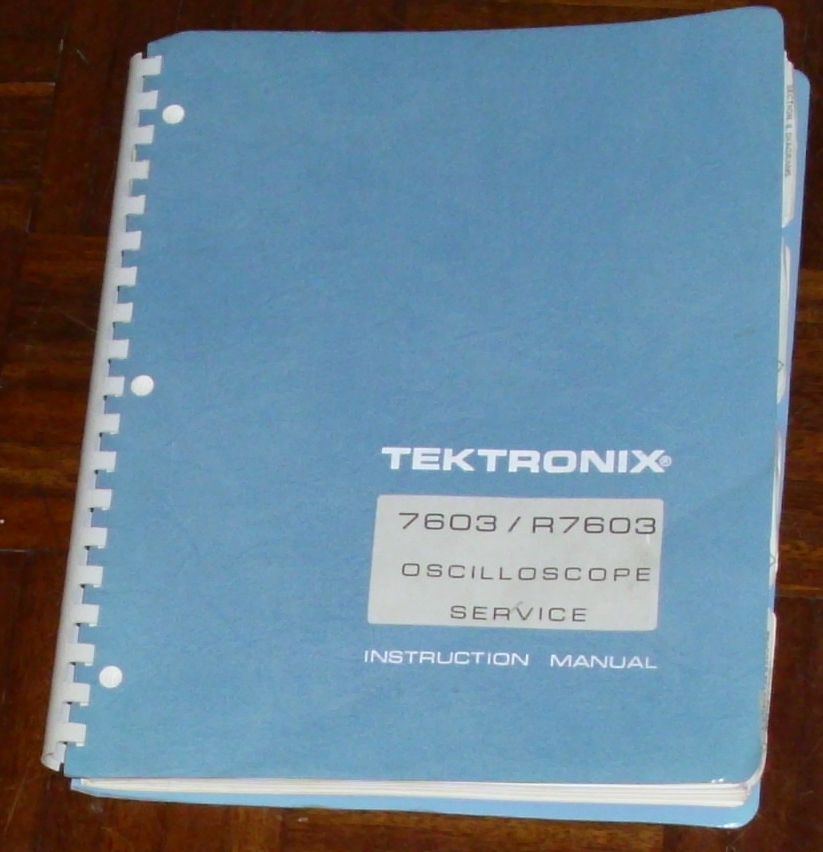 MANUAL Tektronix 7603 Oscilloscope